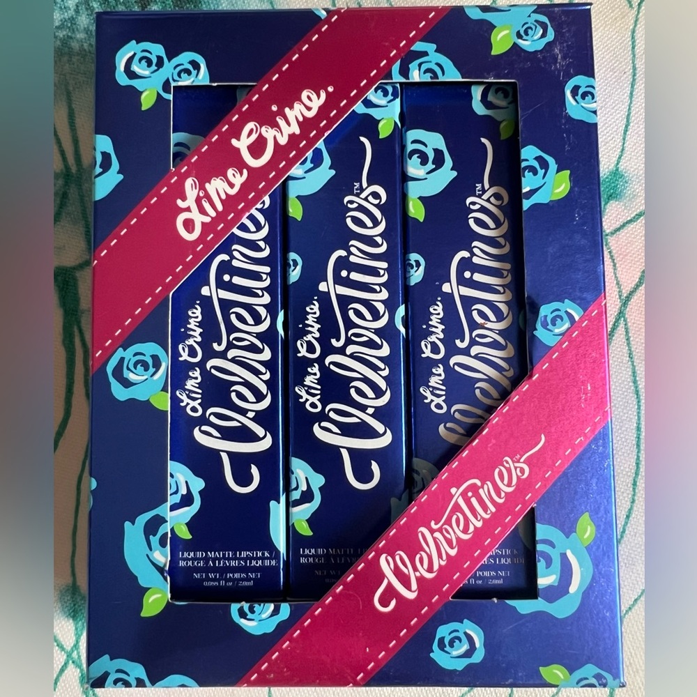 Lime Crime Velvetines Liquid Matte Lipstick Trio - Beet It, Buffy & Peacock